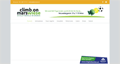 Desktop Screenshot of climbonmarswiese.at